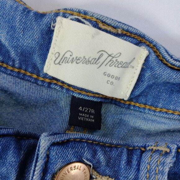 Lot of 2 Universal Thread Womens Distressed Jeggings Denim Jeans Pantssz 4 - Picture 5 of 12